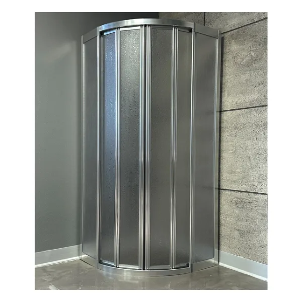 95X95 Oval Teknesiz Duşakabin Mika Plastik Camlı