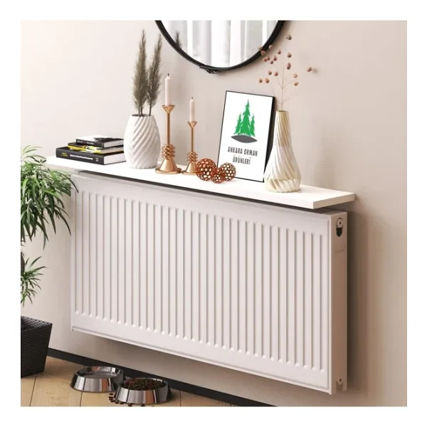 Ankara Orman Ürünleri Mdf Beyaz Petek Üstü Duvara Monte Uçan Raf Dresuar 80cmx18cm