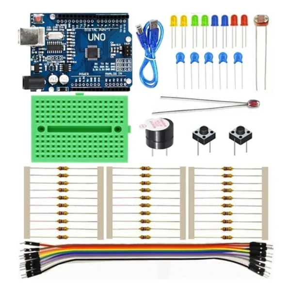 Arduino Uno Mini Başlangıç Seti - Yeni Başlayanlara Özel 61 Parça