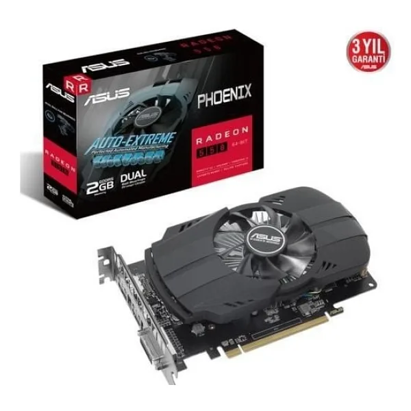 Asus RX550 PH-550-2G 64 Bit GDDR5 2 GB Ekran Kartı
