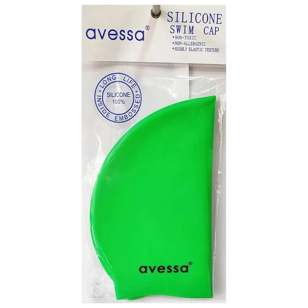 Avessa SC-305 Yeşil Silikon Yüzücü Bonesi