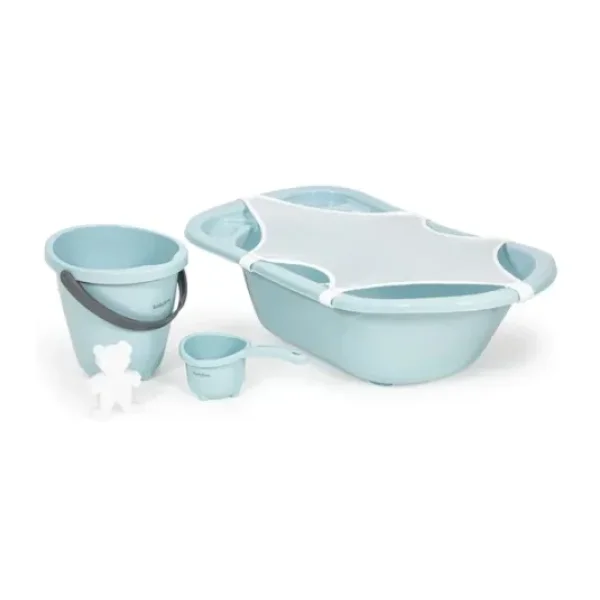 Babyjem 5 Parça Bebek Banyo Küvet Seti Soft Mavi