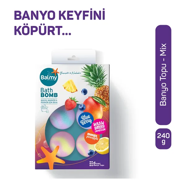Balmy Banyo Topu 40 gr 6'lı
