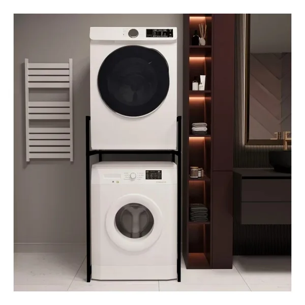 Banyo Rafı Çamaşır Ve Kurutma Makinesi Dolabı Beyaz 1624