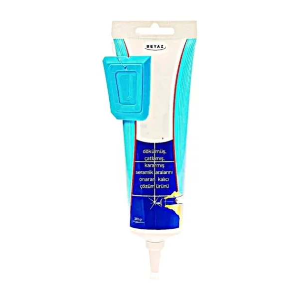 Beyaz Derz Dousu - Labo Küvet Fayans Derzi Kalemi 380Gr Spatula Hediyeli