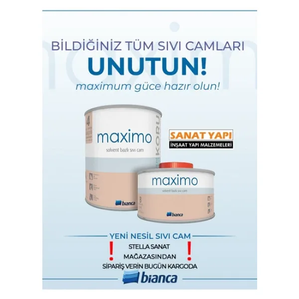 Bianca Maximo Sıvı Cam Vernikten 4 Kat Daha Koruyucu