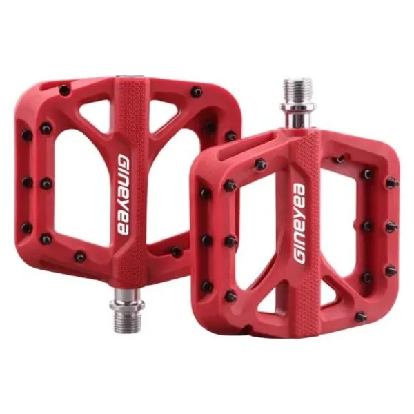 Bike Sky Gıneyea Bisiklet Pedalı Rulmanlı Platform Tip Kırmızı