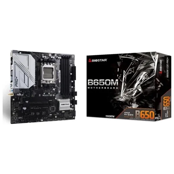 Biostar B650M X3D Pro+ AMD AM5 DDR5 Micro ATX Anakart