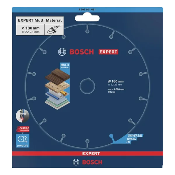 Bosch Expert Carbide Multi Wheel Kesici Disk 180Mm