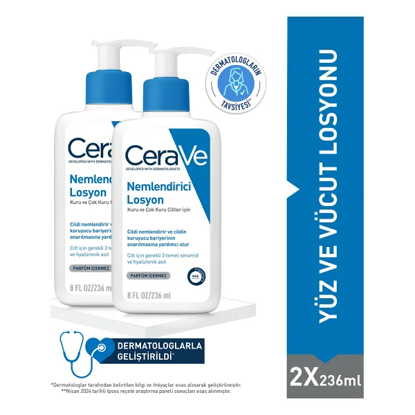 Cerave Nemlendirici 236 ml 2 Adet Vücut Losyonu