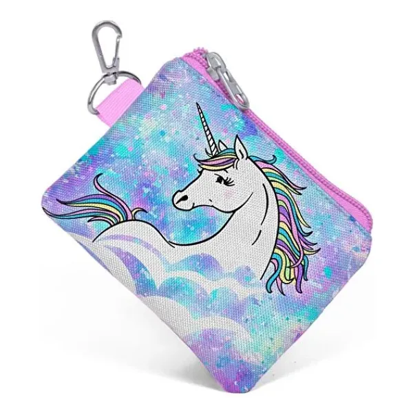 Coral High Mavi Unicorn Bozuk Para Çantası