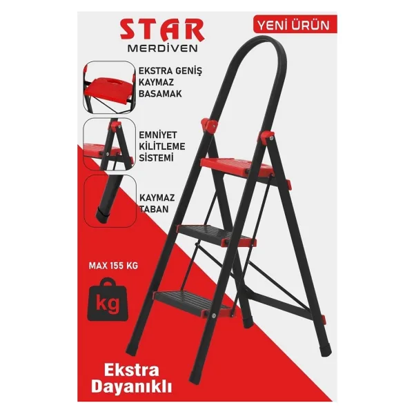 Devecioğlu 3 Basamaklı Star Geniş Basamaklı Merdiven