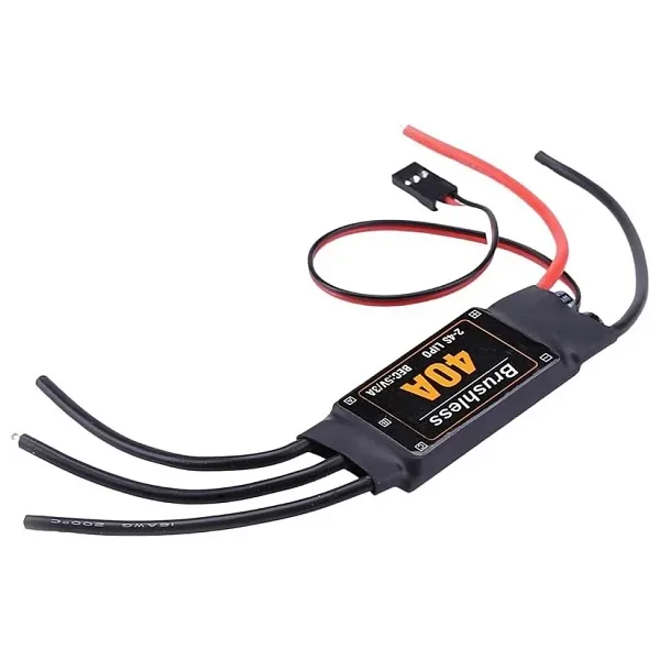 Drone ESC Brushless 40A Fırçasız Motor Hız Kontrol Sürücüsü - 2-4S LiPo Uyumlu Bullet Konnektör