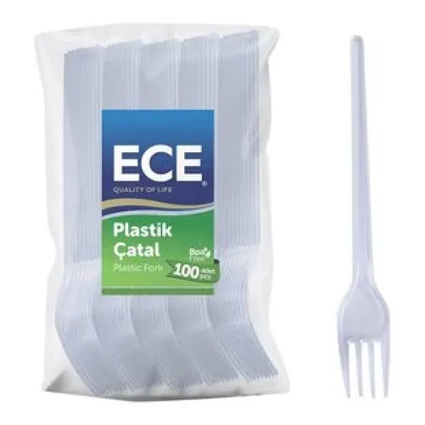 Ece Eko 100'lü Paket Plastik Çatal