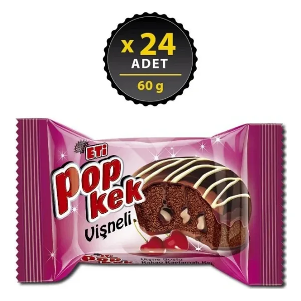 Eti Popkek Vişneli Kek 60 gr 24'lü
