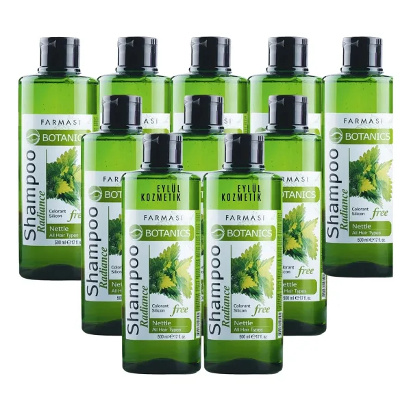 Farmasi Botanics Isırgan Özlü Parlaklık Veren Şampuan 500 ml x 10 Adet