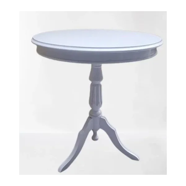 Fiskos Sehpa Eko 90502 Baba 3 Ayak 60Cm Hareketli Mdf Tabla Parlak Beyaz El Yapım