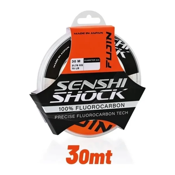 Fujin Senshi Shock 30 m 0.30 mm 6.3 kg Fluorocarbon Misina