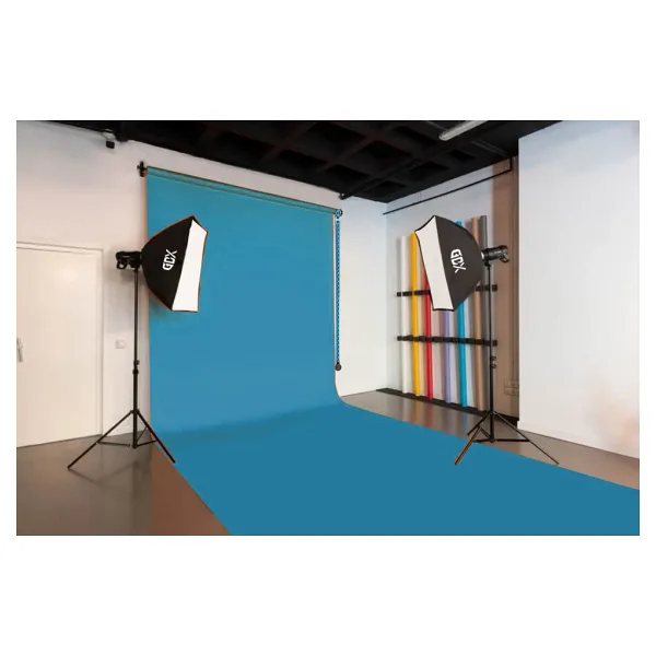 Gdx Sabit (Tavan & Duvar) Kağıt Sonsuz Stüdyo Fon Perde (Turquoise) 2.70x11 Metre