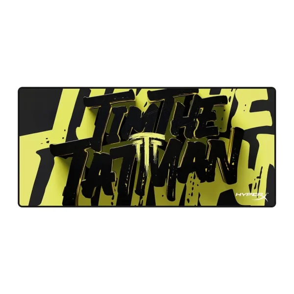 HyperX Pulsefire mat, oyun fare altlığı, TimTheTatMan Edition - XL - hassas kumaş yüzey - yıpranmaz floş dikiş - kaymaz kauçuk taban