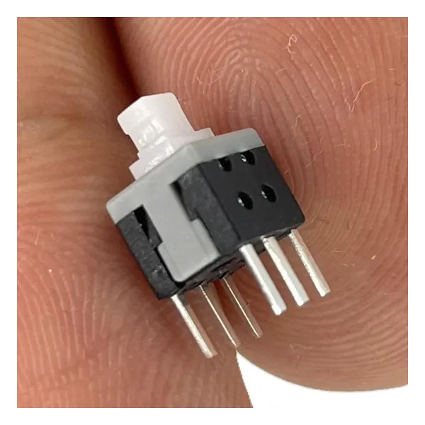 IC-196A 6 Pinli Bacaklı Kalıcılı Yaylı Push Buton 6x6mm