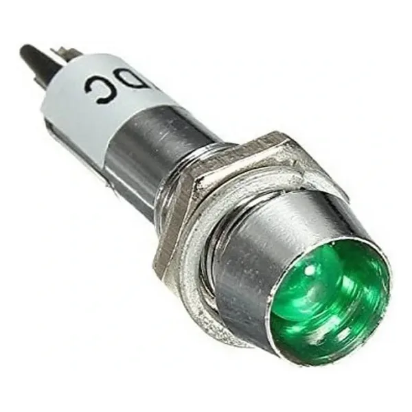 IC-225 8mm Sinyal Lambası Metal 220V Yeşil