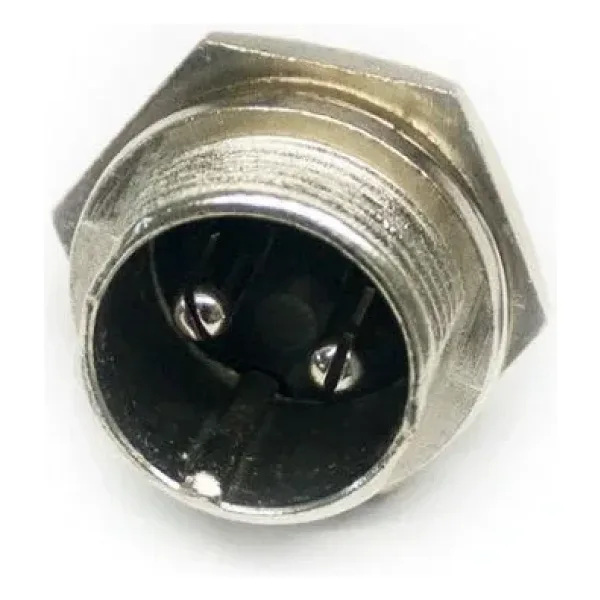 IC-261M 12mm Mayk Erkek Fiş Şase 2P Konnektör