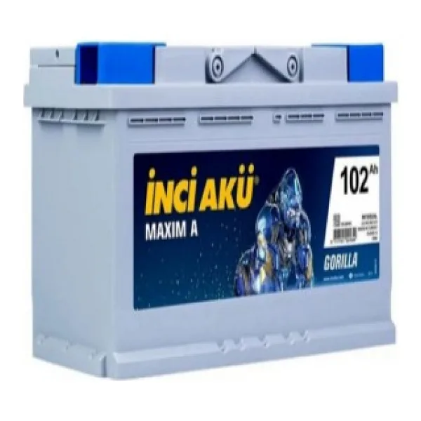 İnci Maxim A Gorilla 12 V 102 Ah 930 CCA Akü