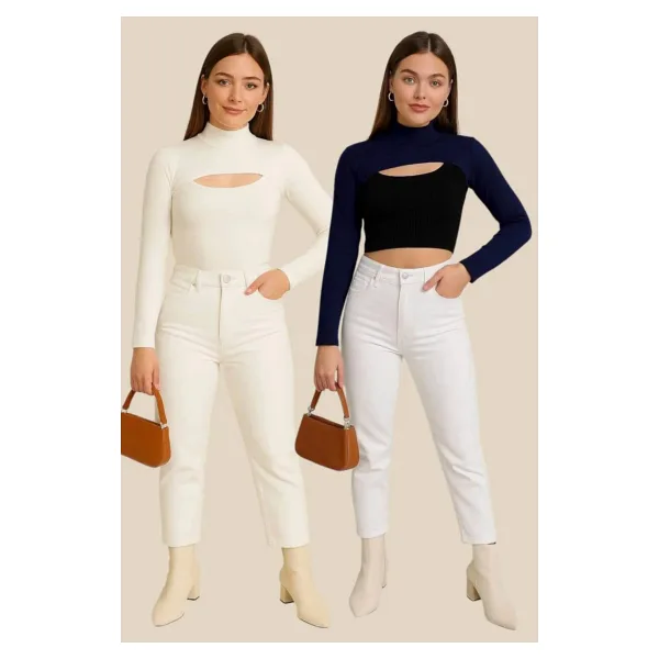 İSTANBULSTYLEMODA Boyunluklu Kolluk 2'li BYK090925