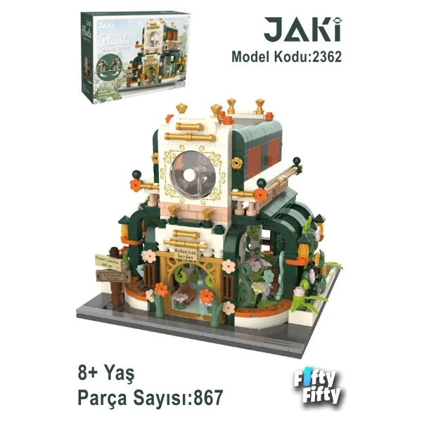 Jaki Çiçek Evi JK2362 867 Parça Blok Oyuncak