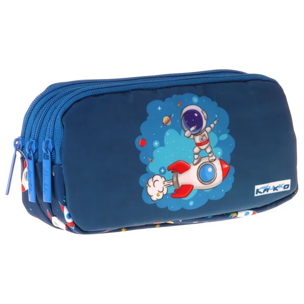 Kaukko L5366 Astronot Desenli 3 Bölmeli Kalemlik