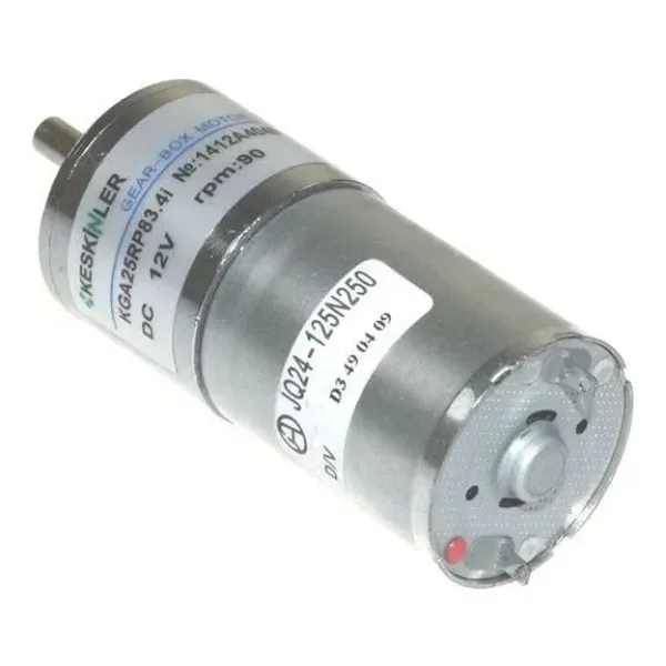 KGA-25 12V 90Rpm Redüktörlü Dc Motor