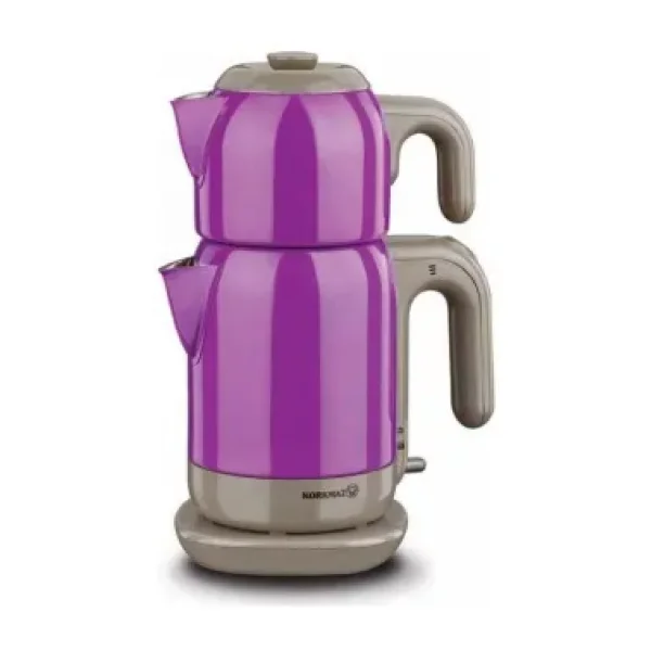 Korkmaz A369-12 Demtez Mor 1600 W Çelik Çay Makinesi