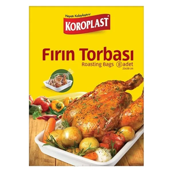 Koroplast 25x38 cm 8'li Fırın Poşeti