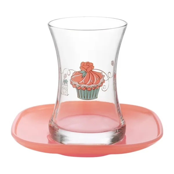 Lav Cupcake Mini 12'li Çay Seti