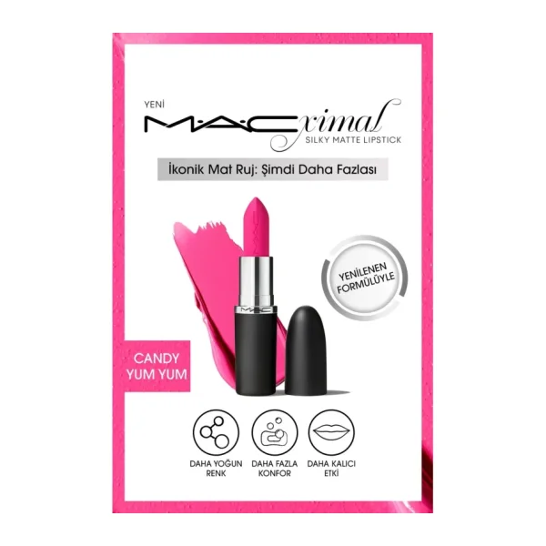 M.A.C Macximal Silky Matte Candy Yum Yum Stick Ruj
