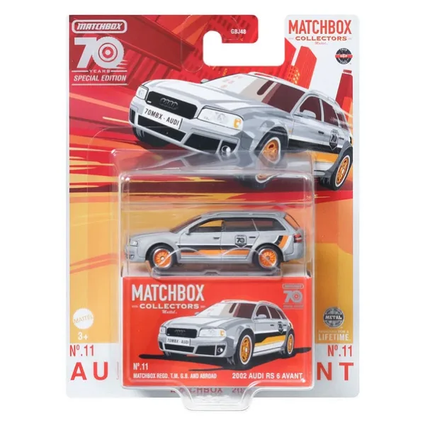 Matchbox 70. Yıla Özel 2002 Audi RS 6 Avant Koleksiyon Aracı HLJ69