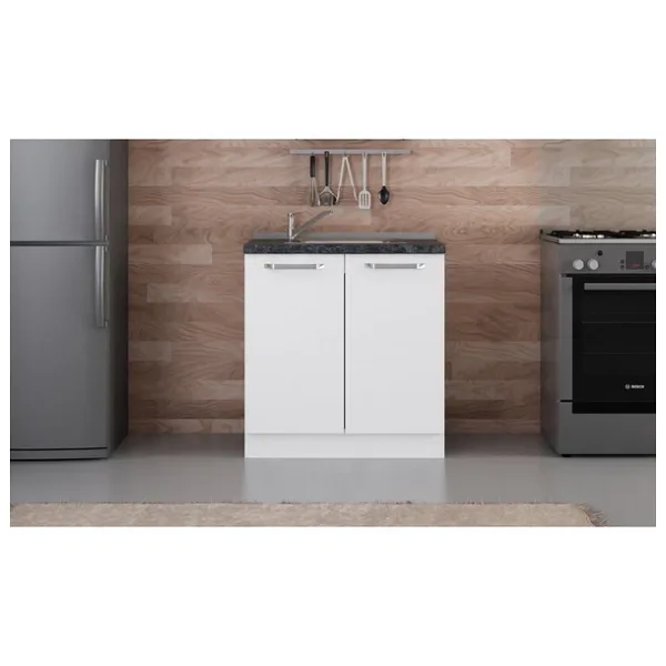Minar 80 cm Mutfak Dolabı Beyaz 80-B1 Alt Modül