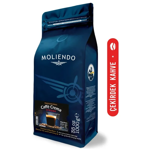 Moliendo Professional Caffe Crema Strong Çekirdek Kahve 1 kg