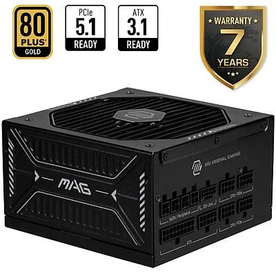 MSI MAG A1000GLS Gen5.1 1000 W Power Supply