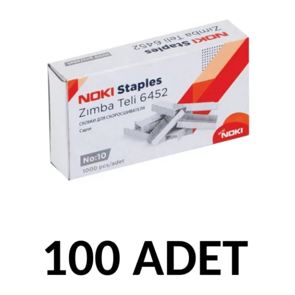 Noki 100 Adet Küçük Boy Zımba Teli No:10 Cu 1000'li