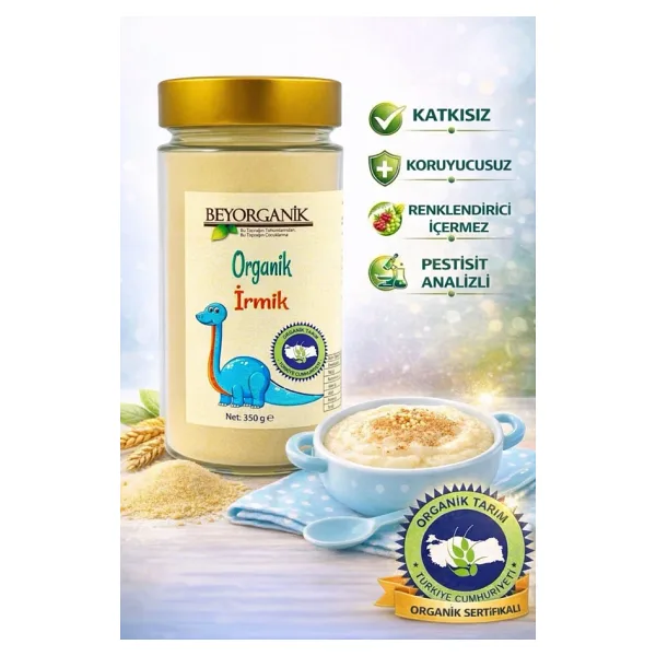 Organik Bebek İrmik 350gr