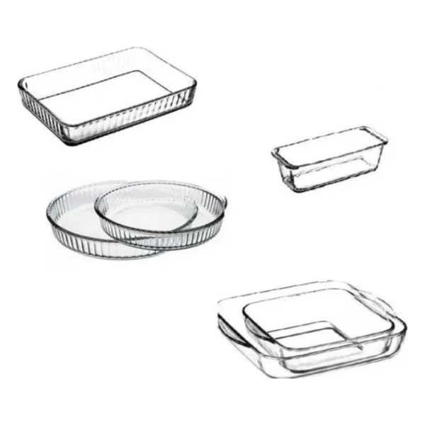Paşabahçe Borcam Fırın Tepsisi 6 Lı Borcam Set