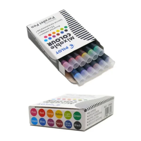 Pilot Parallel Pen Orjinal Kartuş 12 Adet Farklı Renk