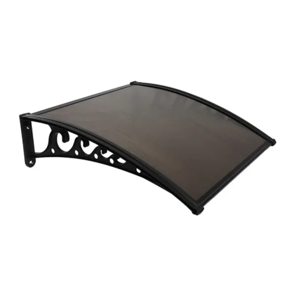 Plastik Ayak 6mm Levhalı Pratik Sundurma Kanopi 100x150 Cm Siyah
