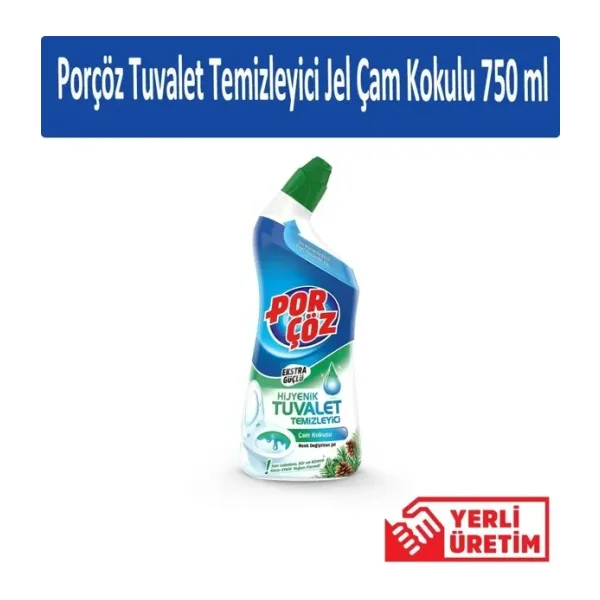 Porçöz Ekstra Çam Kokulu Güçlü Tuvalet Temizleyici 750 ml