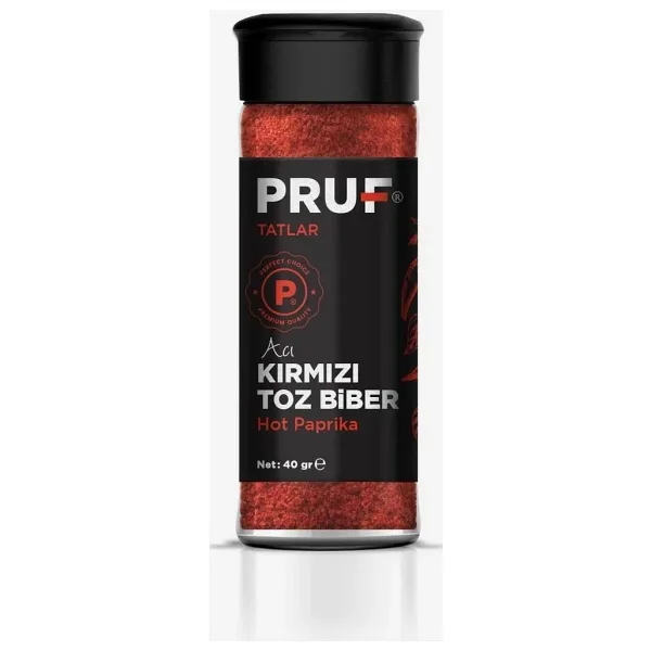 Pruf Acı Toz Kırmızı Biber 40 gr