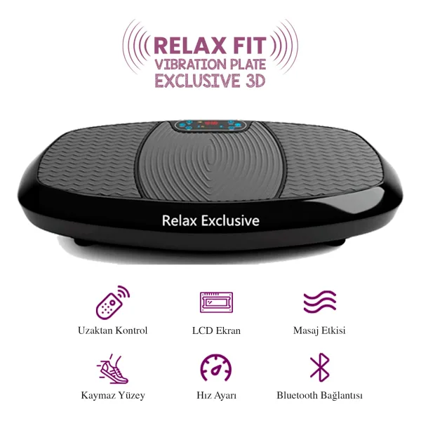 Relax Exclusive 3D Vibration Plate Titreşimli Spor Aleti