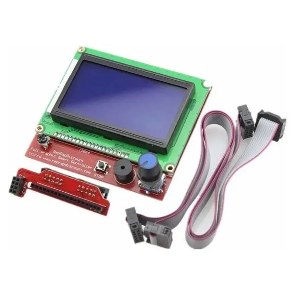 RepRap Ramps 1.4 Uyumlu 128x64 Grafik GLCD Ekran Kiti - Full Graphic Smart