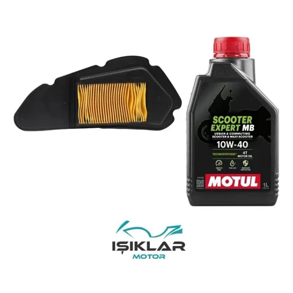 Rks Vrs 125 Motul Yağ Ve Hava Filtre Bakım Seti Bs0009
